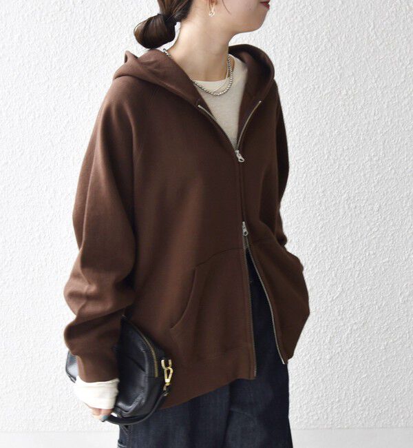 SHIPS any「SHIPS any:〈洗濯機可能〉USAコットン 裏起毛 ジップ スウェット パーカー」|パーカー|