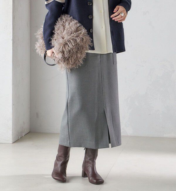 SHIPS for women「〈手洗い可能〉シャーク ツイード ポケット スカート」|スカート|