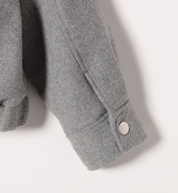 quaranciel「quaranciel: メルトン スタンドカラー ジップ ブルゾン コート」|ブルゾン・スタジャン|