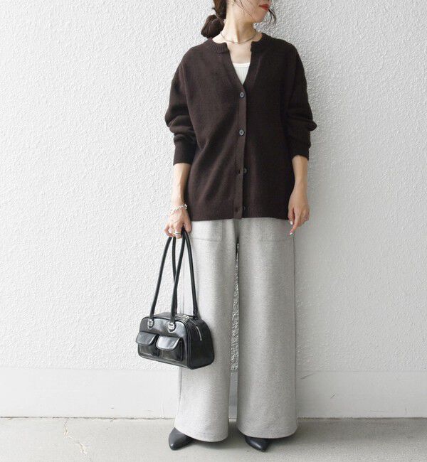 SHIPS any「SHIPS any:〈手洗い可能〉AQUA カシミヤ ミックス スキッパー カーディガン」|カーディガン|