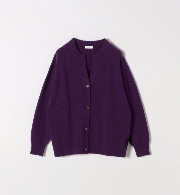 SHIPS any「SHIPS any:〈手洗い可能〉AQUA カシミヤ ミックス スキッパー カーディガン」|カーディガン|