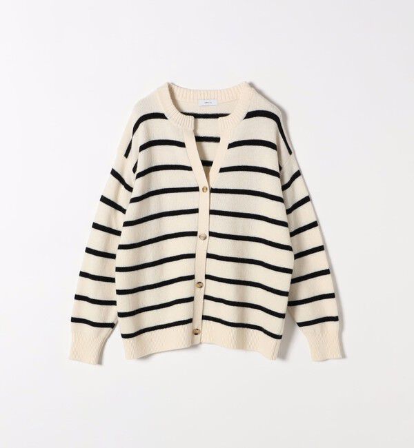 SHIPS any「SHIPS any:〈手洗い可能〉AQUA カシミヤ ミックス スキッパー カーディガン」|カーディガン|