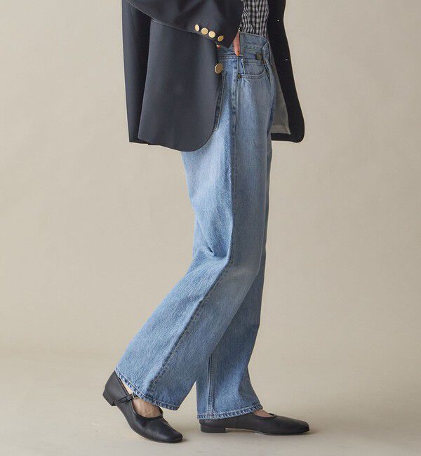 SHIPS for women「SHIPS NINE CASE:〈手洗い可能〉フロント スラント デニム」|デニム|