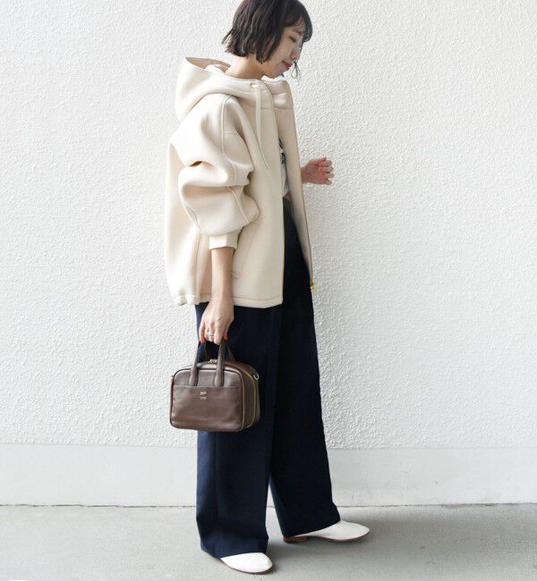 SHIPS for women「【WEB限定】〈手洗い可能〉ダンボール ダブルジップ フーディー 1」|パーカー|