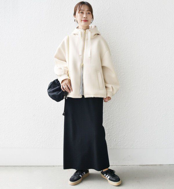 SHIPS for women「【WEB限定】〈手洗い可能〉ダンボール ダブルジップ フーディー 1」|パーカー|