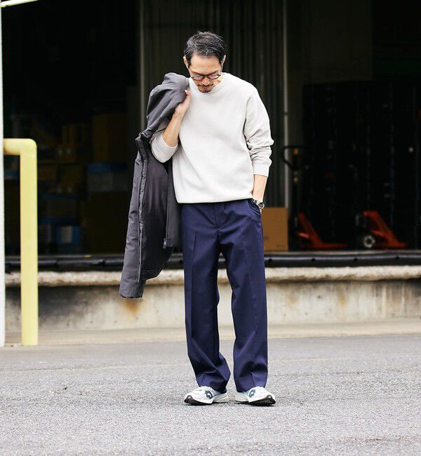 SHIPS「SHIPS:〈洗濯機可能〉SOLOTEX(R) コットン ピケ クルーネック ニット」|ニット・セーター|