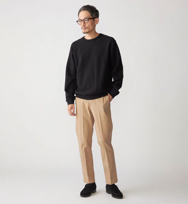 SHIPS「SHIPS:〈洗濯機可能〉SOLOTEX(R) コットン ピケ クルーネック ニット」|ニット・セーター|