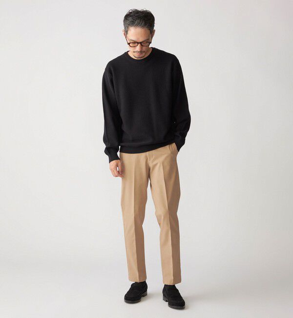 SHIPS「SHIPS:〈洗濯機可能〉SOLOTEX(R) コットン ピケ クルーネック ニット」|ニット・セーター|