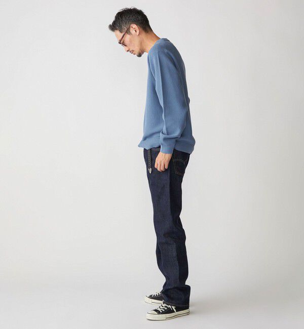 SHIPS「SHIPS:〈洗濯機可能〉SOLOTEX(R) コットン ピケ クルーネック ニット」|ニット・セーター|