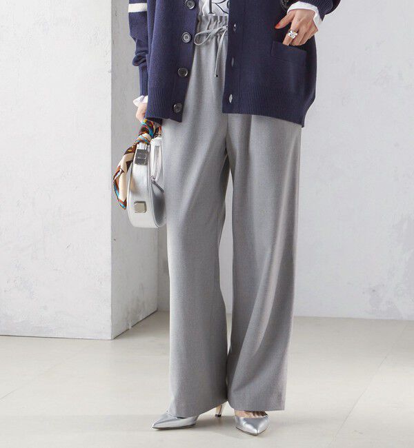 SHIPS for women「〈手洗い可能〉両面起毛 ドロスト パンツ」|その他|