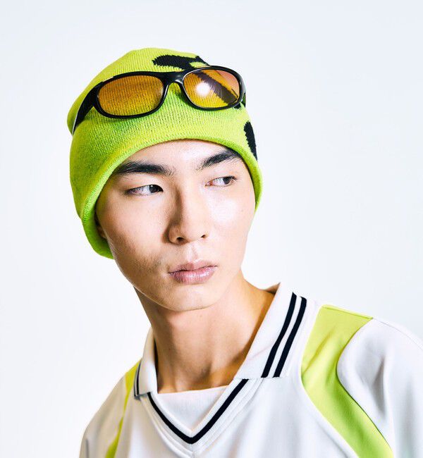 SHIPS「City Ambient Products:〈手洗い可能〉ロゴ ビーニー ニット帽」|ニット帽|