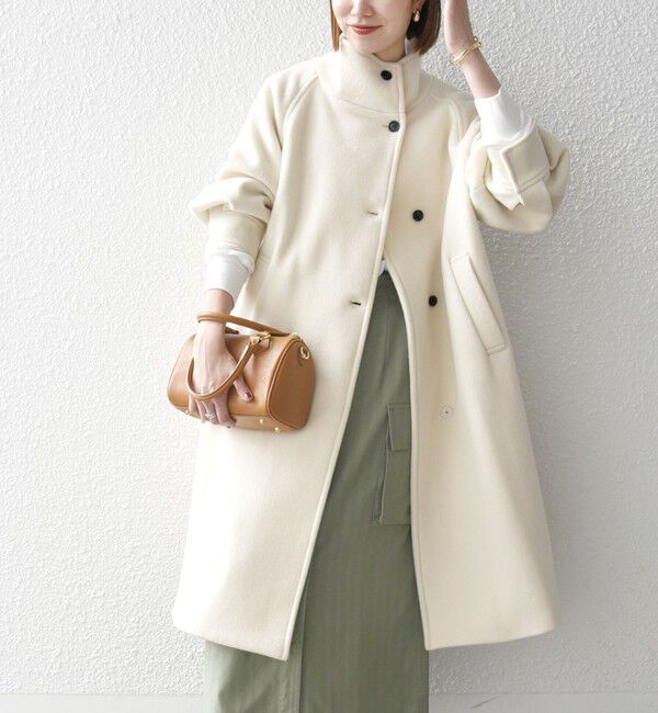 SHIPS any「SHIPS any: ノンミュールジングウール スタンドネック ロング コート」|その他|