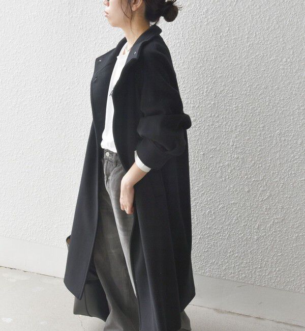 SHIPS any「SHIPS any: ノンミュールジングウール スタンドネック ロング コート」|その他|