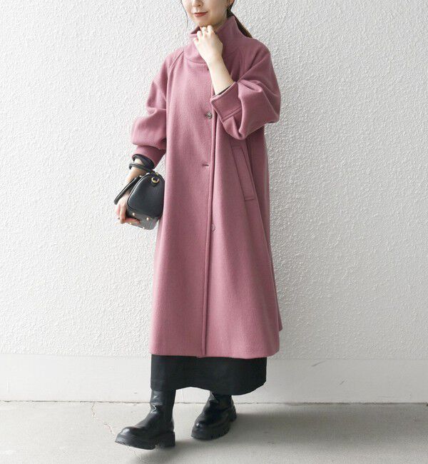 SHIPS any「SHIPS any: ノンミュールジングウール スタンドネック ロング コート」|その他|