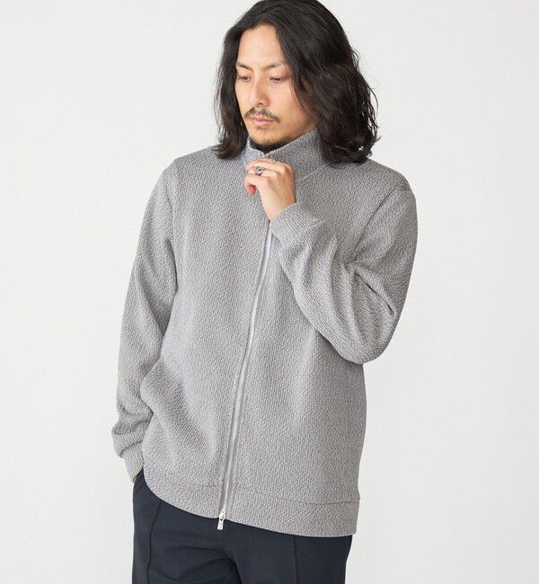 SHIPS「SHIPS:〈手洗い可能〉ドライバーズ ニット ジップ カーディガン」|カーディガン|グレー