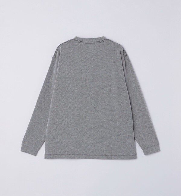 SHIPS「【WEB限定】SHIPS:〈抗菌・防臭〉ワンポイントロゴ バーズアイ ヘンリーネック 長袖 Tシャツ」|Tシャツ・カットソー|