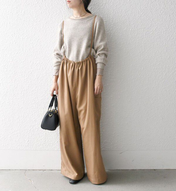 SHIPS any「SHIPS any:〈洗濯機可能〉ウーステッド イージー ギャザー サロペット」|オールインワン|