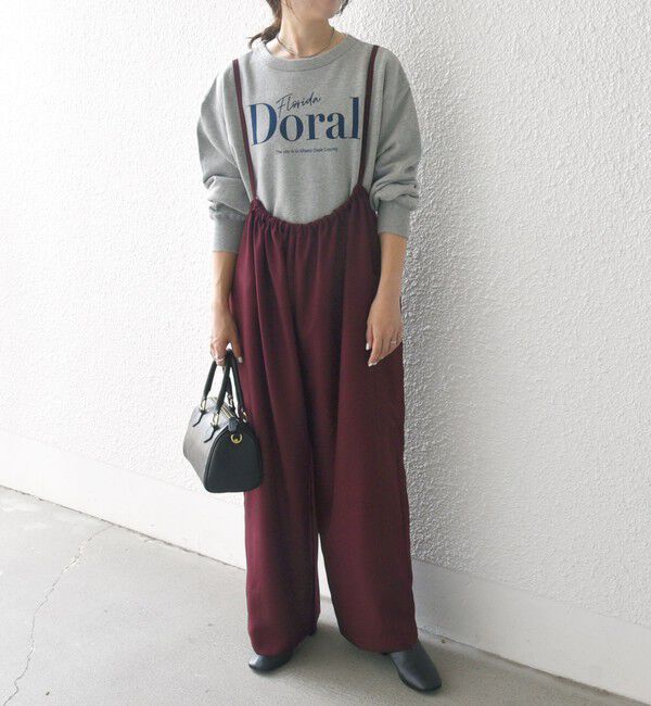 SHIPS any「SHIPS any:〈洗濯機可能〉ウーステッド イージー ギャザー サロペット」|オールインワン|