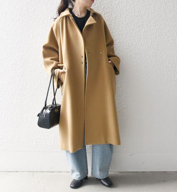 SHIPS any「SHIPS any: バルマカーン コクーン コート 25AW」|ステンカラーコート|