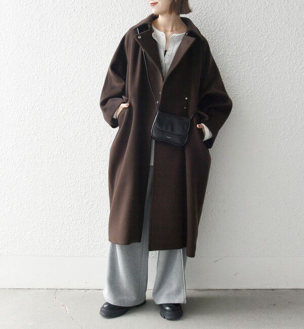 SHIPS any「SHIPS any: バルマカーン コクーン コート 25AW」|ステンカラーコート|