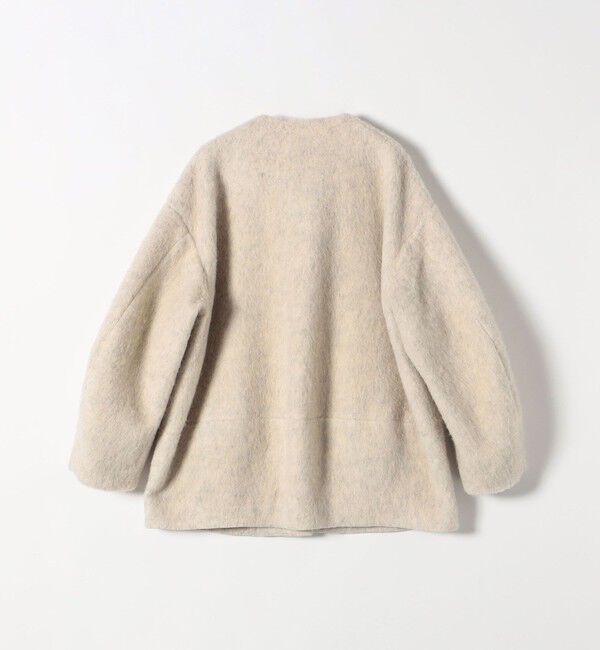 SHIPS any「SHIPS any: シャギー ノーカラー コクーン コート」|ノーカラーコート|