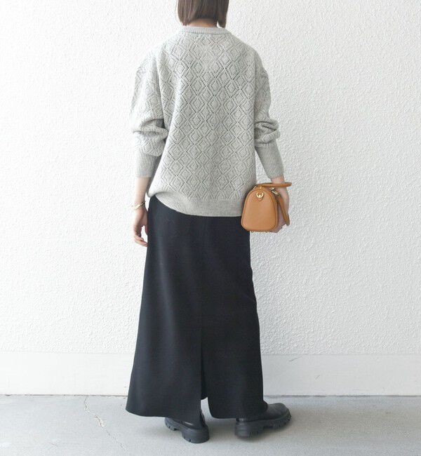 SHIPS any「SHIPS any: エア ニードル ストレート ロング スカート」|スカート|