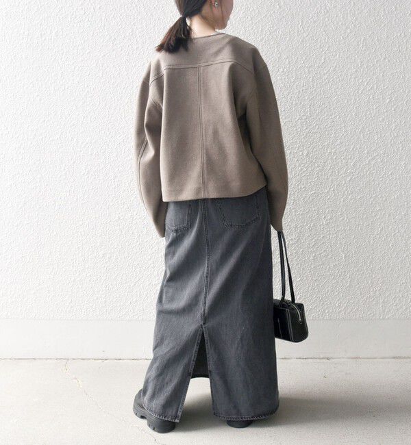 SHIPS any「SHIPS any: エア ニードル ポケット コンパクト ノーカラー ジャケット」|ノーカラージャケット|