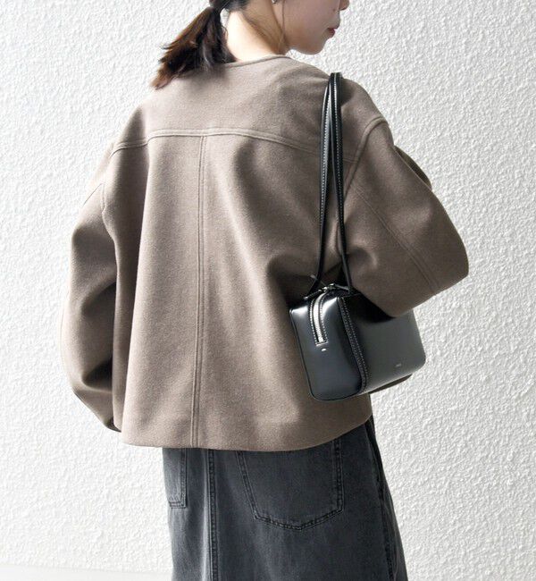 SHIPS any「SHIPS any: エア ニードル ポケット コンパクト ノーカラー ジャケット」|ノーカラージャケット|