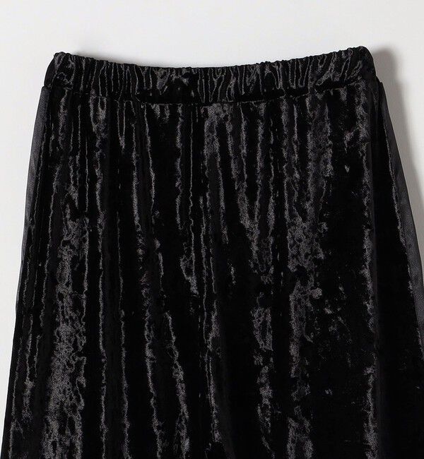 SHIPS any「SHIPS any:〈手洗い可能〉クラッシュ ベロア サイドライン ワイド イージー パンツ」|その他|