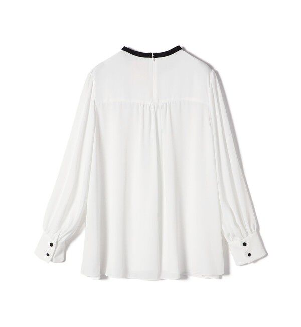 SHIPS for women「troisiemeCHACO:〈洗濯機可能〉ロング タイ ブラウス（セレモニー対応可）」|シャツ・ブラウス|