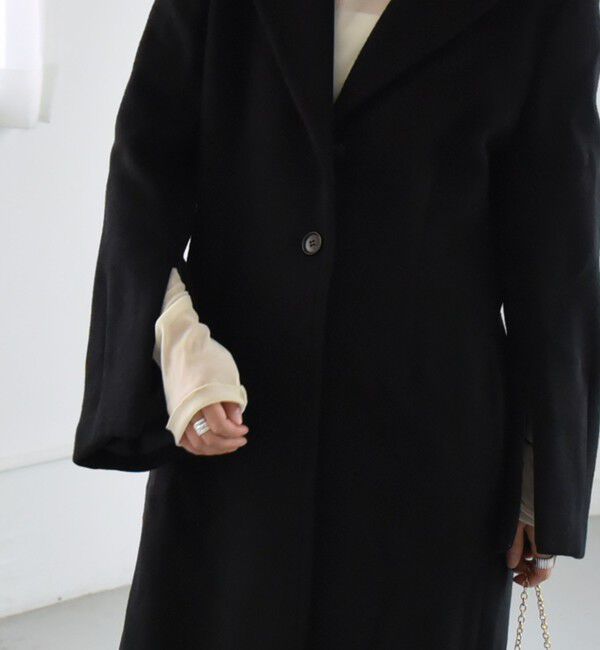 quaranciel「quaranciel: ウール ウエストシェイプ チェスター ロング コート」|チェスターコート|