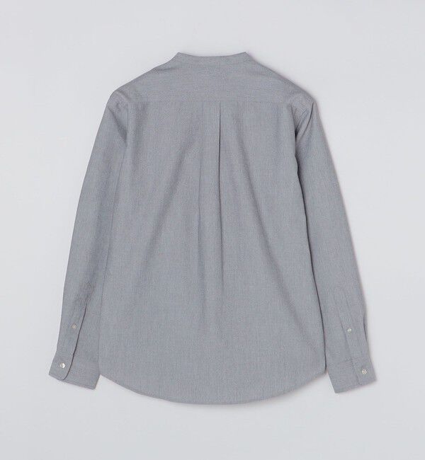 SHIPS「【WEB限定】SHIPS: 防シワ・吸水速乾 Drymix(R) ワンポイントロゴバンドカラーシャツ」|シャツ・ブラウス|