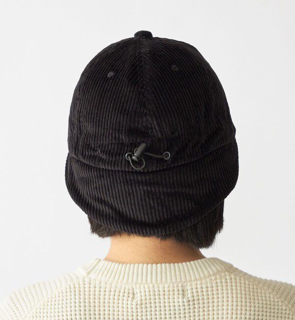 SHIPS「【WEB限定】SHIPS: ワンポイント ロゴ 刺繍 コーデュロイ ボア オーバーフィット キャップ」|キャップ・キャスケット|