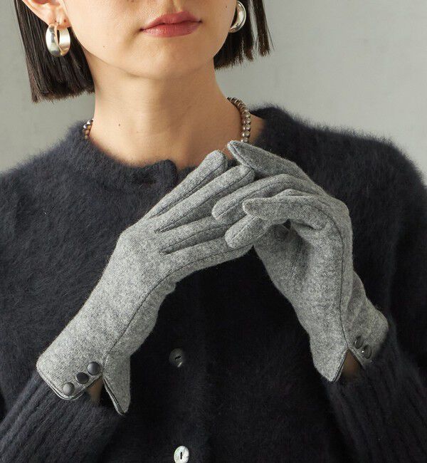 SHIPS for women「カシミヤ ミックス ジャージ グローブ」|手袋|