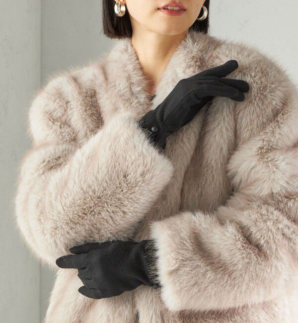 SHIPS for women「カシミヤ ミックス ジャージ グローブ」|手袋|