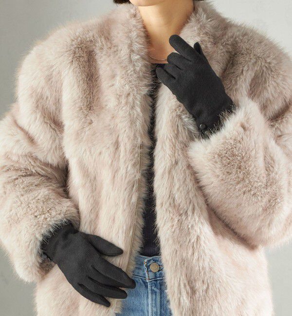 SHIPS for women「カシミヤ ミックス ジャージ グローブ」|手袋|