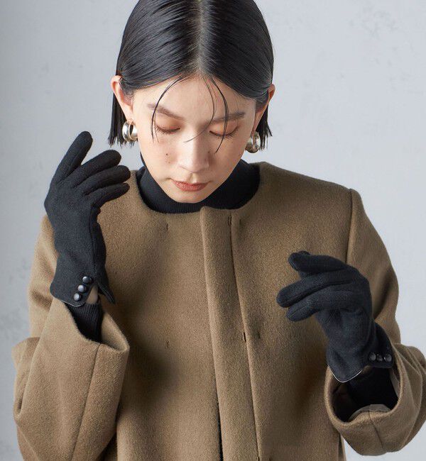 SHIPS for women「カシミヤ ミックス ジャージ グローブ」|手袋|