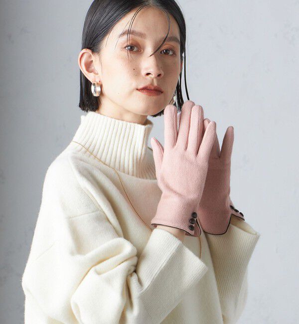 SHIPS for women「カシミヤ ミックス ジャージ グローブ」|手袋|