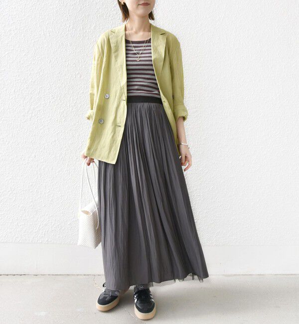 SHIPS for women「〈手洗い可能〉リバーシブル チュール カッセン スカート」|スカート|