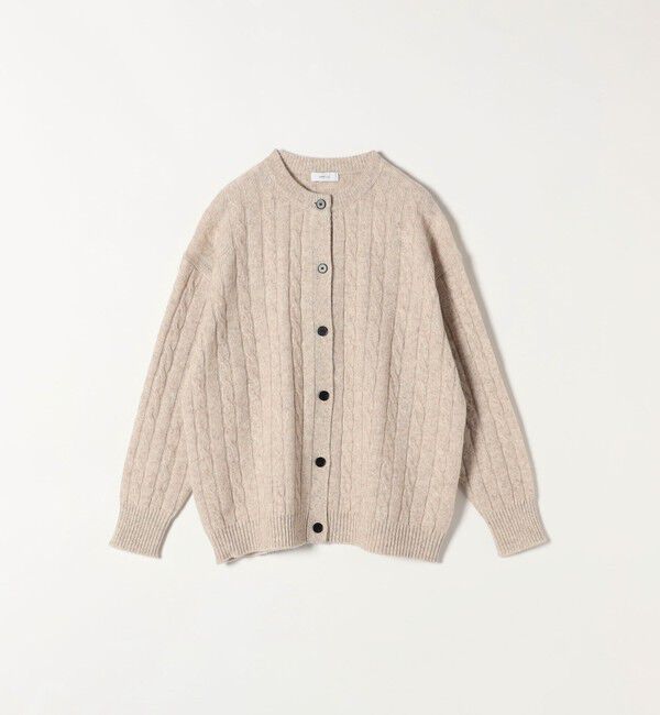SHIPS any「【WEB限定】SHIPS any:〈手洗い可能〉ヤク ケーブル クルーネック ニット カーディガン 2」|カーディガン|