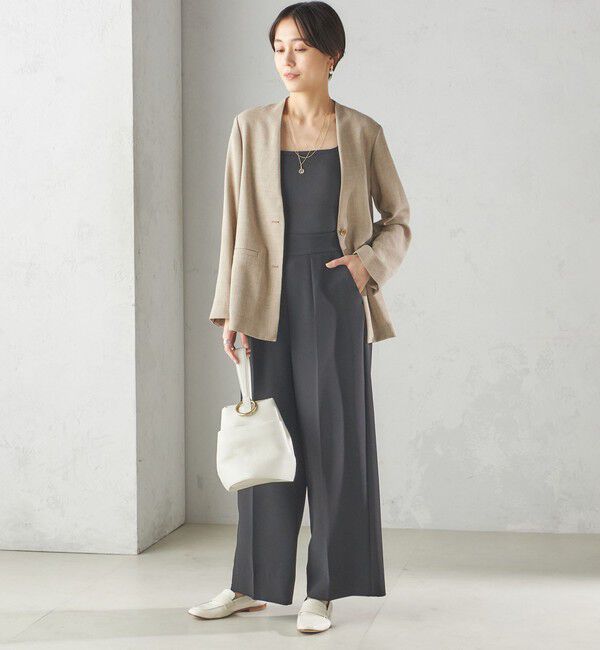 SHIPS for women「troisiemeCHACO:ワイド パンツ（セレモニー対応可）」|スラックス|