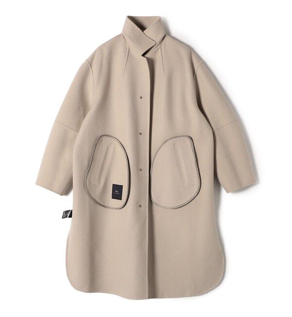 SHIPS for women「SHIPS Primary Navy Label:メルトン リバー ステンカラー コート」|ステンカラーコート|