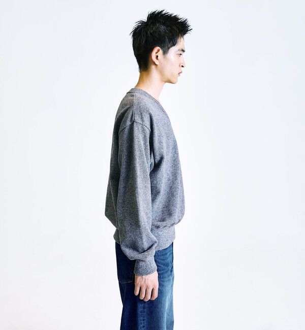 SHIPS「【City Ambient Products別注】crepuscule: LIGHT MOSS STITCH Vネックニット」|ニット・セーター|