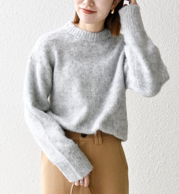 SHIPS any「SHIPS any:〈手洗い可能〉シャギー クルーネック ニット プルオーバー」|ニット・セーター|