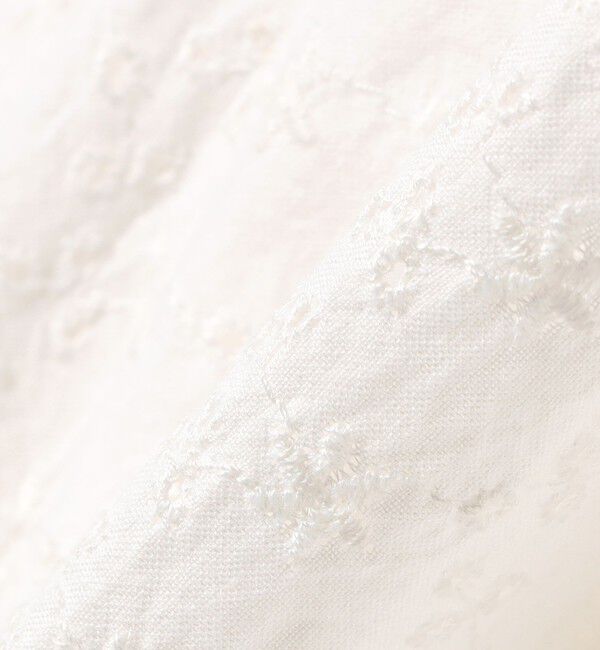 SHIPS any「SHIPS any:〈洗濯機可能〉エンブロイダリー シャンブレー レースアップ ワンピース」|ワンピース|