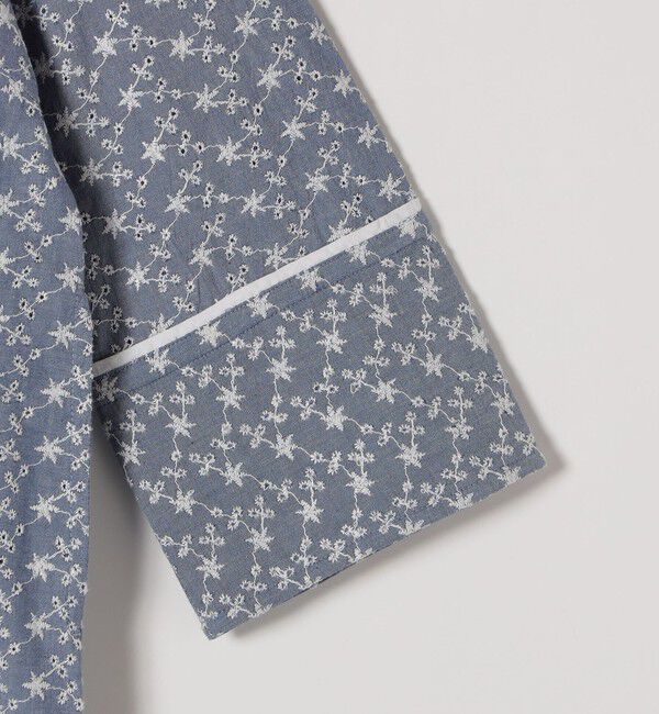 SHIPS any「SHIPS any:〈洗濯機可能〉エンブロイダリー シャンブレー レースアップ ワンピース」|ワンピース|