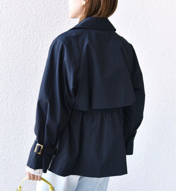 SHIPS for women「〈撥水加工〉ドロスト ショート トレンチ コート」|トレンチコート|
