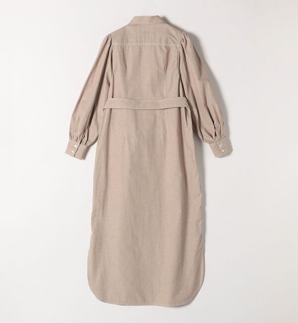 quaranciel「quaranciel:〈洗濯機可能〉シャンブレー パフ ロング シャツ ワンピース」|ワンピース|