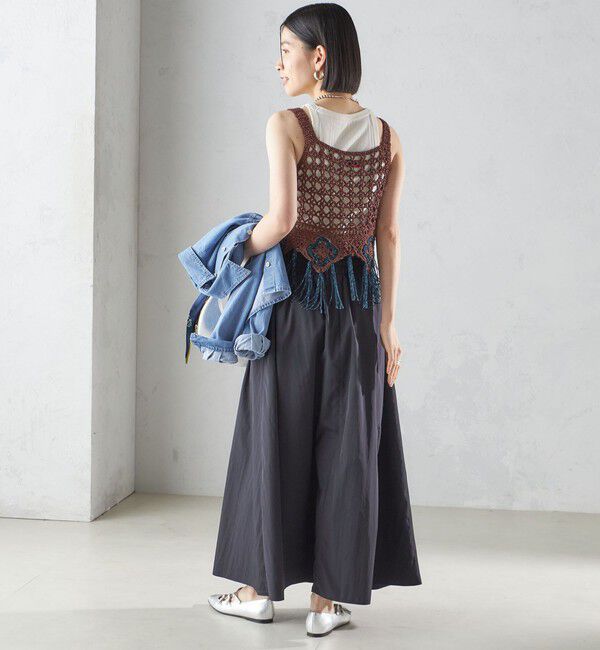 SHIPS for women「LOGAN KNITTING MILLS:〈手洗い可能〉モール ビスチェ」|ニット・セーター|