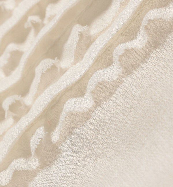 SHIPS any「SHIPS any:〈手洗い可能〉シアー フリル バンドカラー シャツ ブラウス」|シャツ・ブラウス|